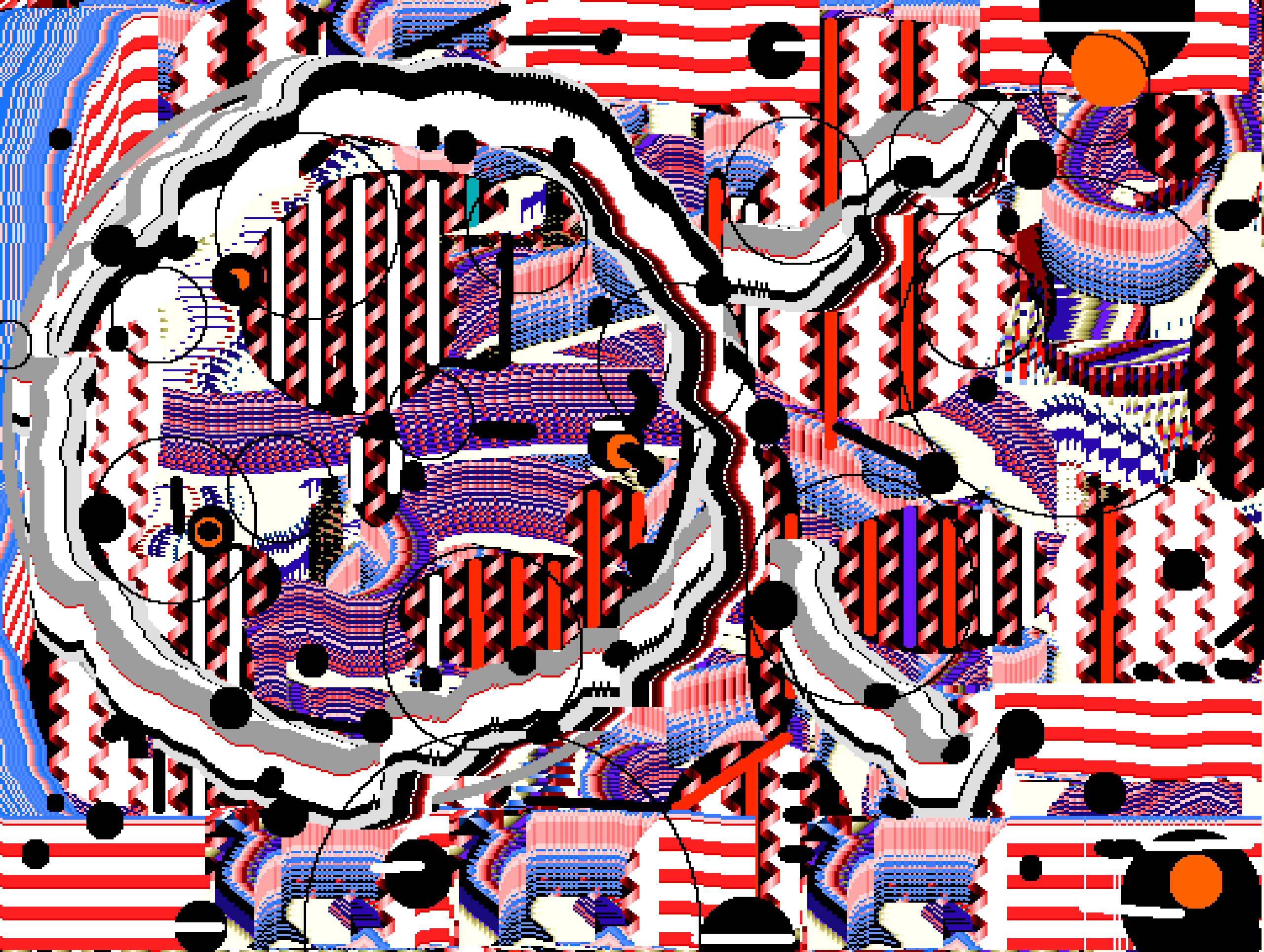 Lee Mullican Digital Paintings